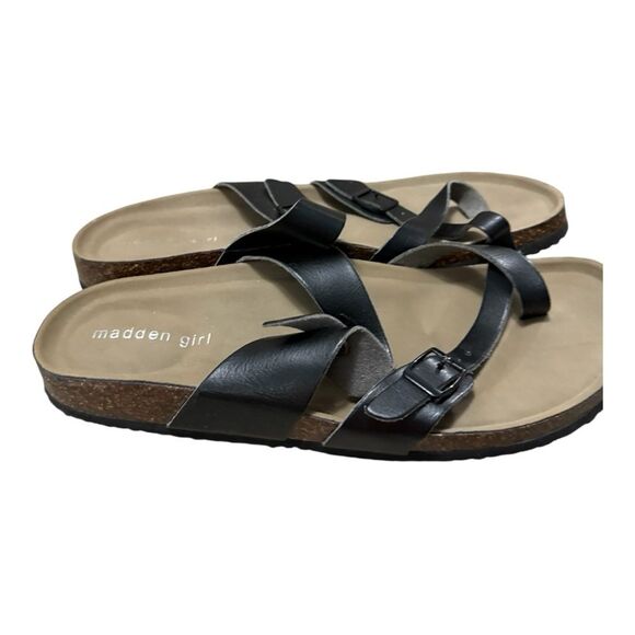 Madden Girl Bryceee Footbed Sandals black size 10M - Picture 4 of 9